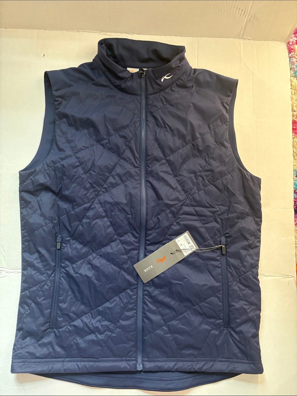 Men's Quilted Navy Performance Vest